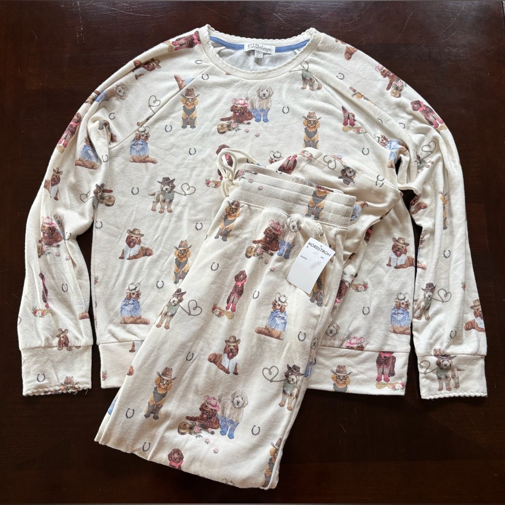 PJ Salvage Ruff On the Range Pajama Set